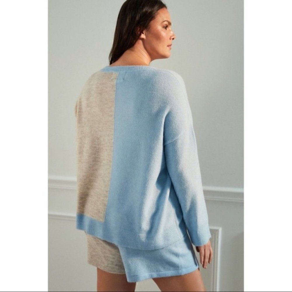 NEW Anthropologie Saturday Sunday Lea Knit Lounge Pajama 2P Set Medium Petite - Picture 6 of 7